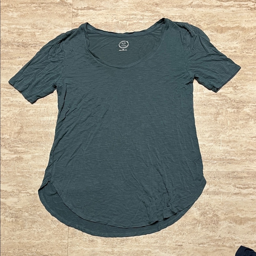 Dusty Teal Short Sleeve Tunic